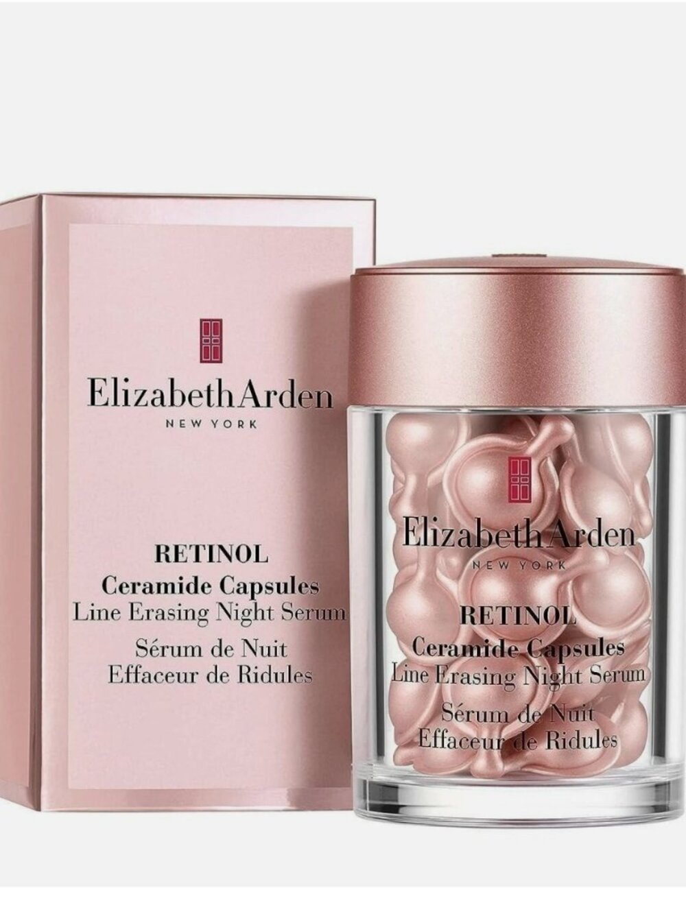 Elizabeth Arden Retinol Ceramide Capsules 30ct NIB Line Erasing Night Serum